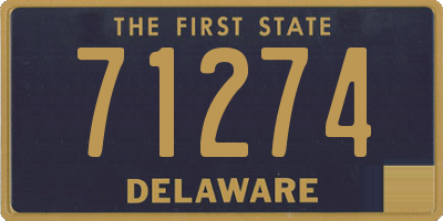 DE license plate 71274