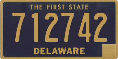 DE license plate 712742