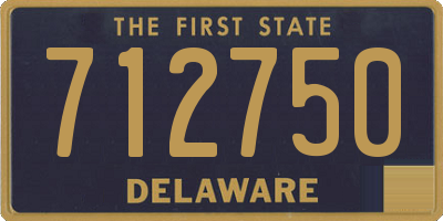 DE license plate 712750