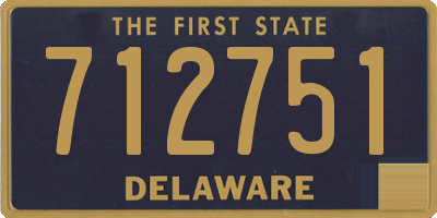 DE license plate 712751