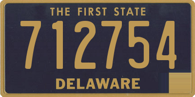 DE license plate 712754