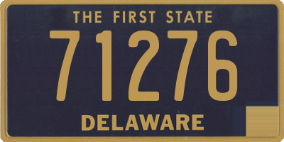 DE license plate 71276