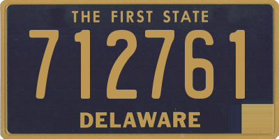 DE license plate 712761