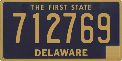 DE license plate 712769