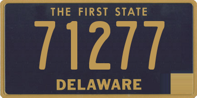 DE license plate 71277