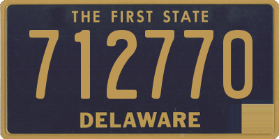 DE license plate 712770