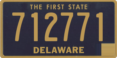 DE license plate 712771