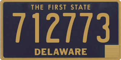 DE license plate 712773