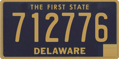 DE license plate 712776