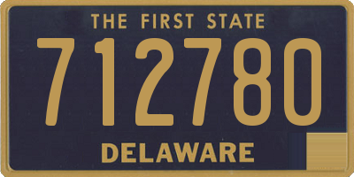 DE license plate 712780