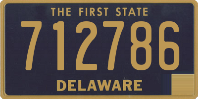 DE license plate 712786