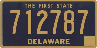 DE license plate 712787