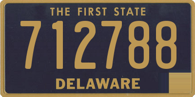 DE license plate 712788