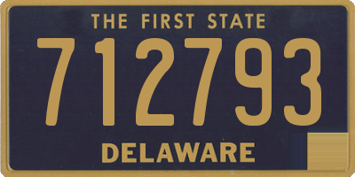 DE license plate 712793