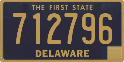 DE license plate 712796