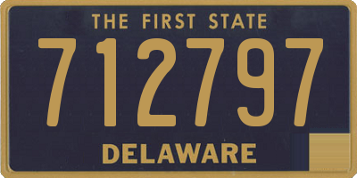 DE license plate 712797