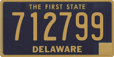 DE license plate 712799