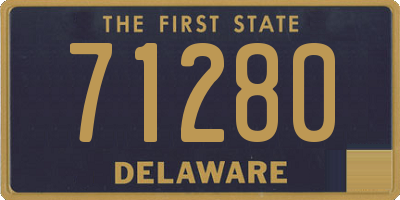 DE license plate 71280