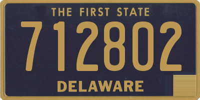 DE license plate 712802