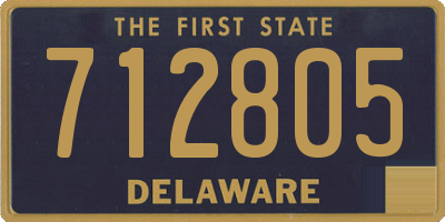 DE license plate 712805