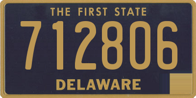 DE license plate 712806