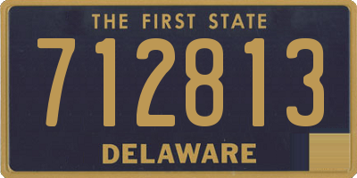 DE license plate 712813