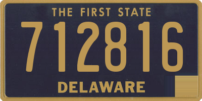 DE license plate 712816