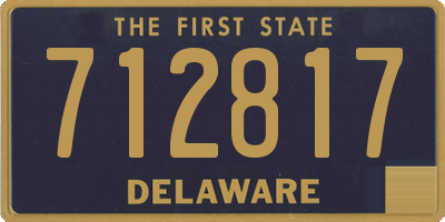 DE license plate 712817