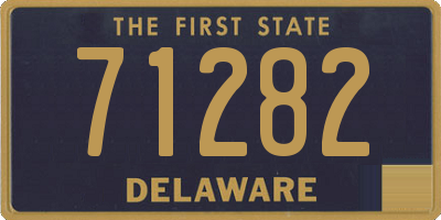 DE license plate 71282