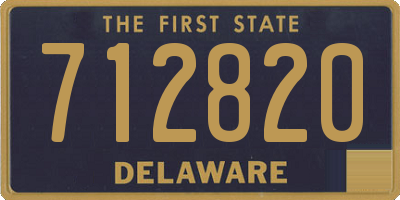 DE license plate 712820