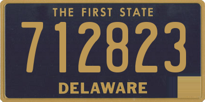 DE license plate 712823