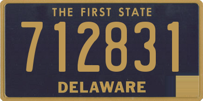 DE license plate 712831