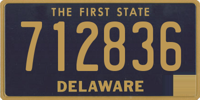 DE license plate 712836