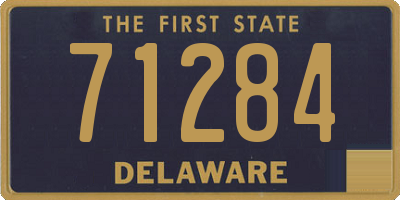 DE license plate 71284