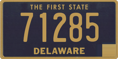 DE license plate 71285
