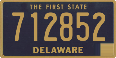 DE license plate 712852