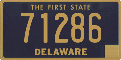 DE license plate 71286