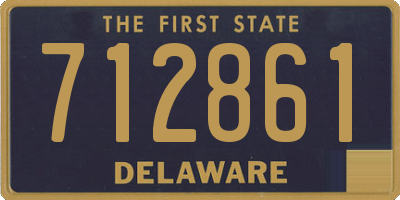 DE license plate 712861