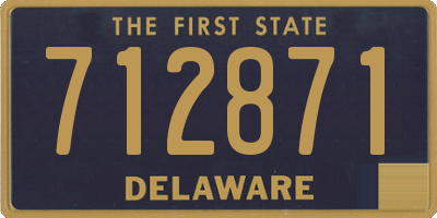 DE license plate 712871
