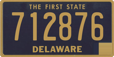 DE license plate 712876