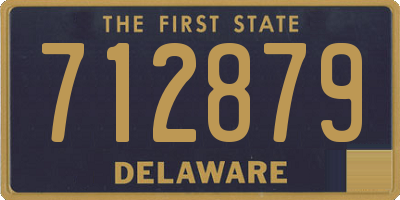 DE license plate 712879