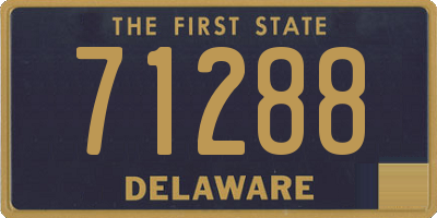 DE license plate 71288
