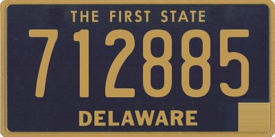 DE license plate 712885