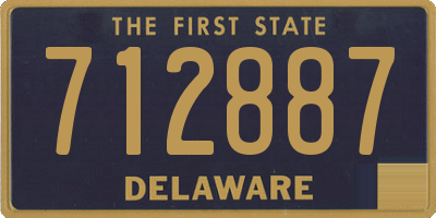 DE license plate 712887