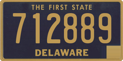 DE license plate 712889