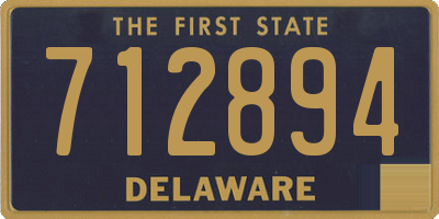 DE license plate 712894