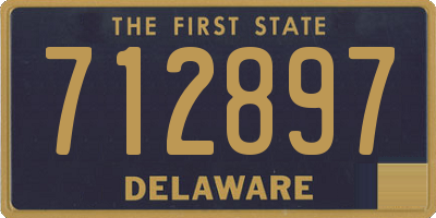 DE license plate 712897
