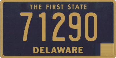 DE license plate 71290