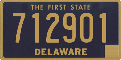 DE license plate 712901