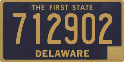 DE license plate 712902